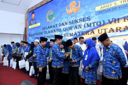 MTQ VII Korpri Sumut Resmi Ditutup, *Pj Gubernur : Memiliki Makna Sangat Penting dan Nilai-nilai Sakral*